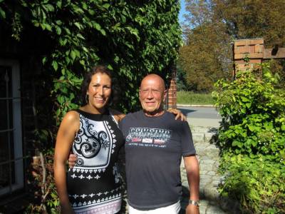 CDU Letschins Vorsitzende Kristy Augustin mit Schatzmeister Hans-Dietrich Augustin.