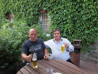 Schatzmeister Hans-Dietrich Augustin und Stellvertreter Walter Kerber.