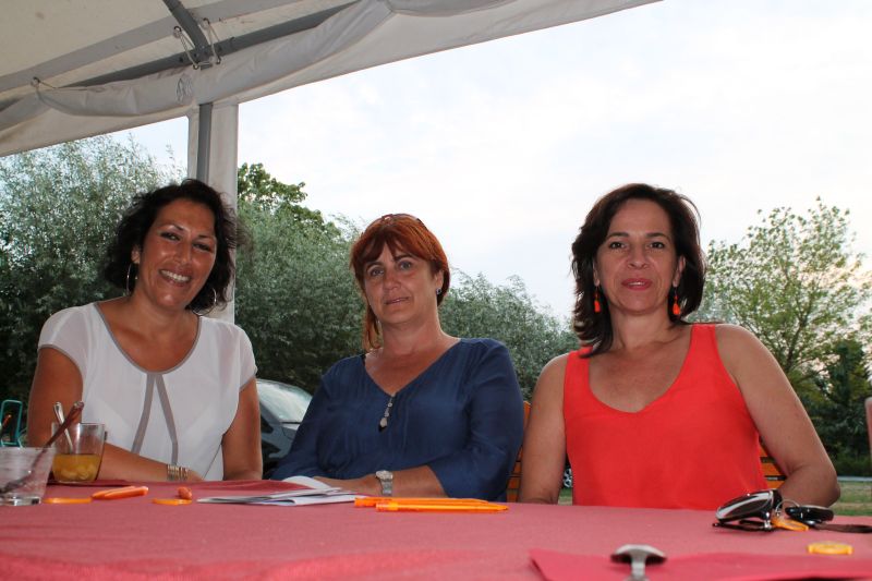 Kristy Augustin MdL, Ingrid Pliske-Winter (Voritzende der Kindertagespflege MOL e.V.), Barbara Richstein MdL